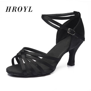 Hot selling Women Professional Dancing Shoes Ballroom Dance Shoes Ladies Latin Dance Shoes heeled 5CM/7CM