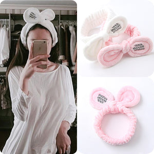 New Fashion Women Cute Big Ears Comfortable Wash Face Bathe Hair Holder Elastic Headband Girls Hairbands Hair Accessories