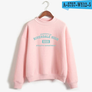 BTS Riverdale Pink Women and men Hoodies Sweatshirts Fashion Hooded Mulheres Long Sleeve Korean Sweatshirt Casual Clothing XXS