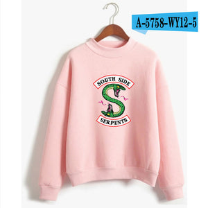 BTS Riverdale Pink Women and men Hoodies Sweatshirts Fashion Hooded Mulheres Long Sleeve Korean Sweatshirt Casual Clothing XXS