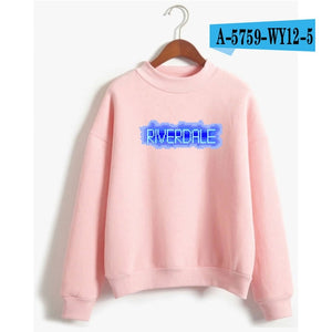 BTS Riverdale Pink Women and men Hoodies Sweatshirts Fashion Hooded Mulheres Long Sleeve Korean Sweatshirt Casual Clothing XXS