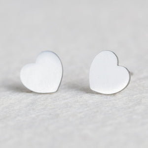 Silver Stainless Steel Animal Heart Leaf Cat Flower Star Stud Earrings for Women Girls Minimalist Jewelry Accessories Gifts