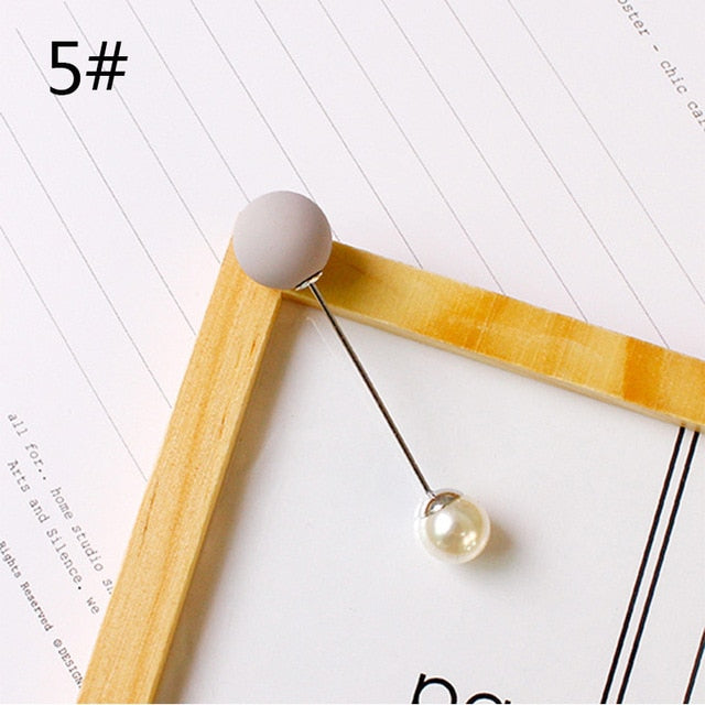 Fashion 1Pc Woman/Girl Imitation Pearl Brooch Classic Charm High Quality Accessories Simple Double Pearls Brooches All-match