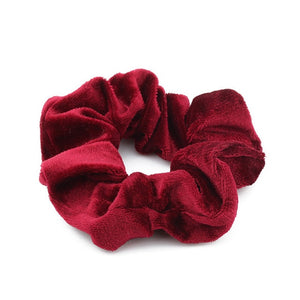 1PC Women Elegant Velvet Solid Elastic Hair Bands Ponytail Holder Scrunchies Tie Hair Rubber Band Headband Lady Hair Accessories