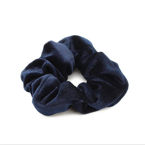 1PC Women Elegant Velvet Solid Elastic Hair Bands Ponytail Holder Scrunchies Tie Hair Rubber Band Headband Lady Hair Accessories