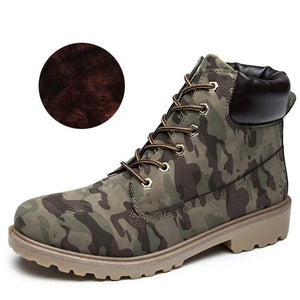 2018 Hot New Autumn Early Winter Shoes Women Flat Heel Boots Fashion Keep warm Women's Boots Brand Woman Ankle Botas Camouflage