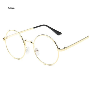 Round Glasses Transparent for Computer Lenses Metal Frame Eyeglasses Women Men Anti Blue Ray Oculos De Grau Spectacles