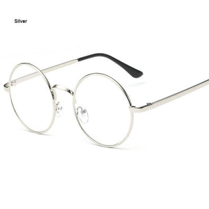 Round Glasses Transparent for Computer Lenses Metal Frame Eyeglasses Women Men Anti Blue Ray Oculos De Grau Spectacles