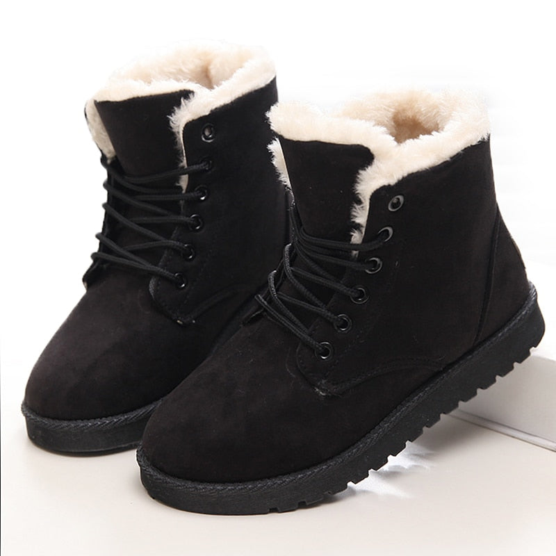 Women Boots Winter Super Warm Snow Boots Women Suede Ankle Boots For Female Winter Shoes Botas Mujer Plush Booties Shoes Woman