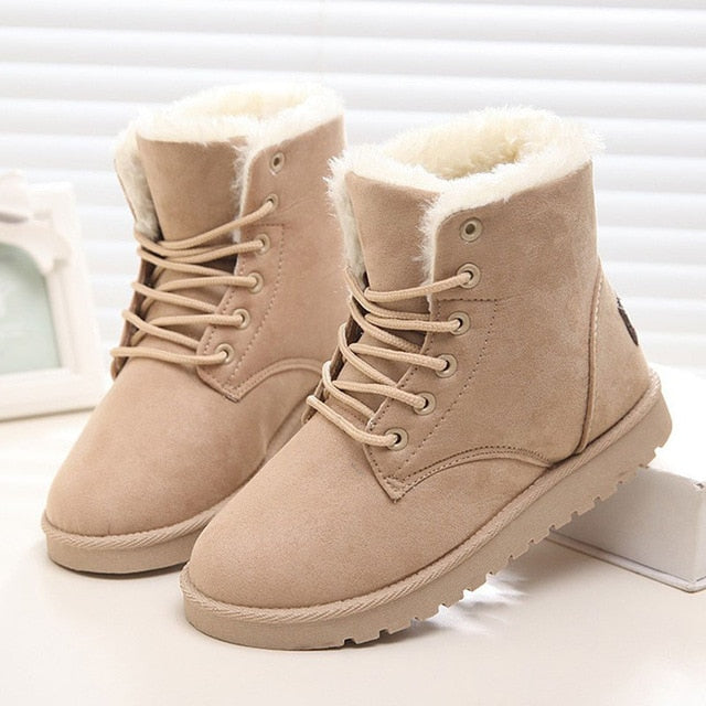 Women Boots Winter Super Warm Snow Boots Women Suede Ankle Boots For Female Winter Shoes Botas Mujer Plush Booties Shoes Woman