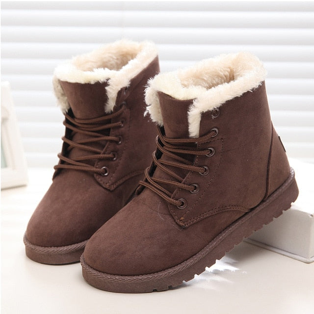 Women Boots Winter Super Warm Snow Boots Women Suede Ankle Boots For Female Winter Shoes Botas Mujer Plush Booties Shoes Woman