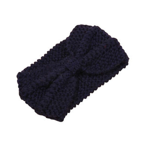 Solid Wide Knitting Woolen Headband Winter Warm Ear Crochet Turban Hair Accessories For Women Girl Hair Band Headwraps