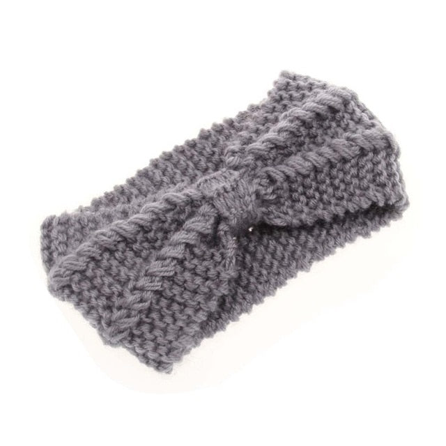 Solid Wide Knitting Woolen Headband Winter Warm Ear Crochet Turban Hair Accessories For Women Girl Hair Band Headwraps