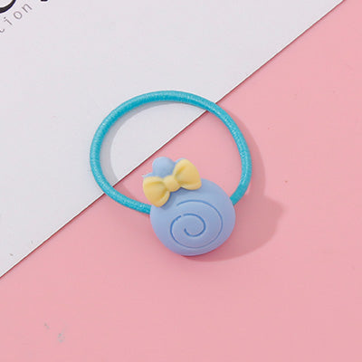 Wholesale 1PC Girls Cartoon Flower Lollipop Acrylic Elastic Hair Bands 3.0cm Small Rubber Bands Kids Scrunchie Hair Accessories