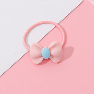 Wholesale 1PC Girls Cartoon Flower Lollipop Acrylic Elastic Hair Bands 3.0cm Small Rubber Bands Kids Scrunchie Hair Accessories