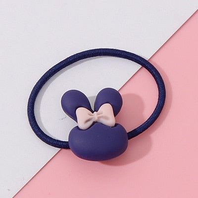 Wholesale 1PC Girls Cartoon Flower Lollipop Acrylic Elastic Hair Bands 3.0cm Small Rubber Bands Kids Scrunchie Hair Accessories