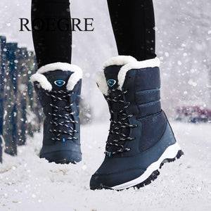 Women boots non-slip waterproof winter ankle snow boots women platform winter shoes with thick fur botas mujer