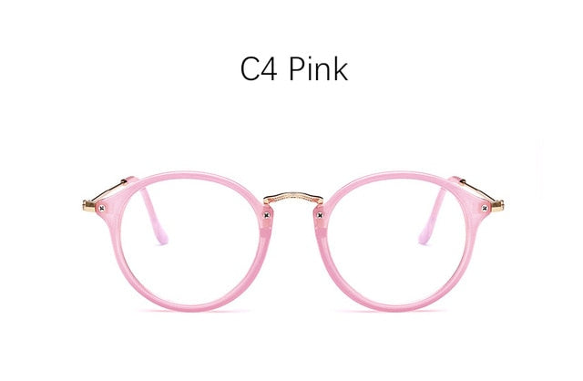 blue light glasses frame computer glasses spectacles round transparent female women's eyeglasses frame 2018 Optical frames clear