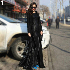 2017 New Women Fashion Winter Warm Elegant Slim Fit Super Long Woolen Cloth Dust Coat